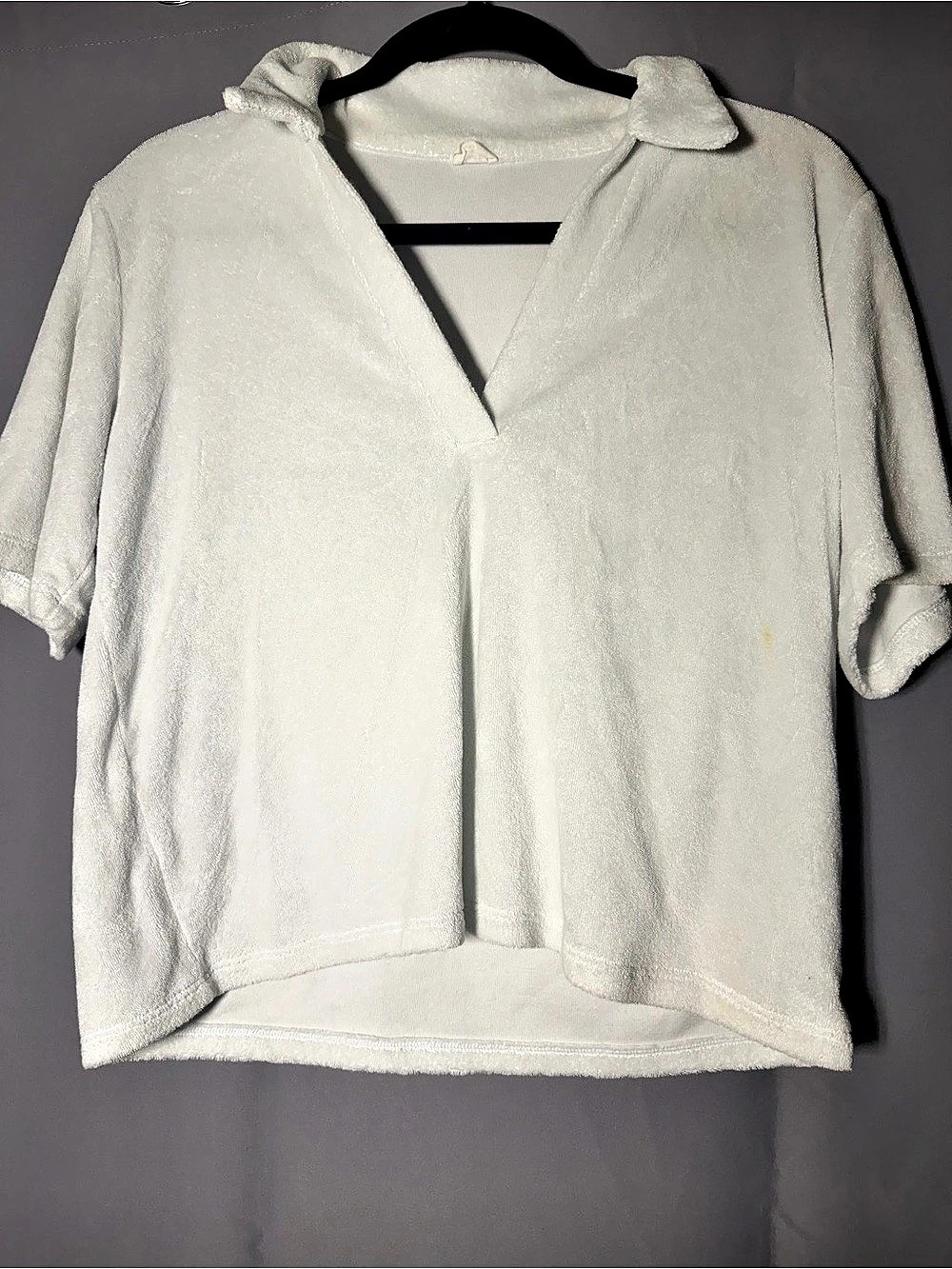 Wilfred Free Terry Polo T-Shirt White Medium